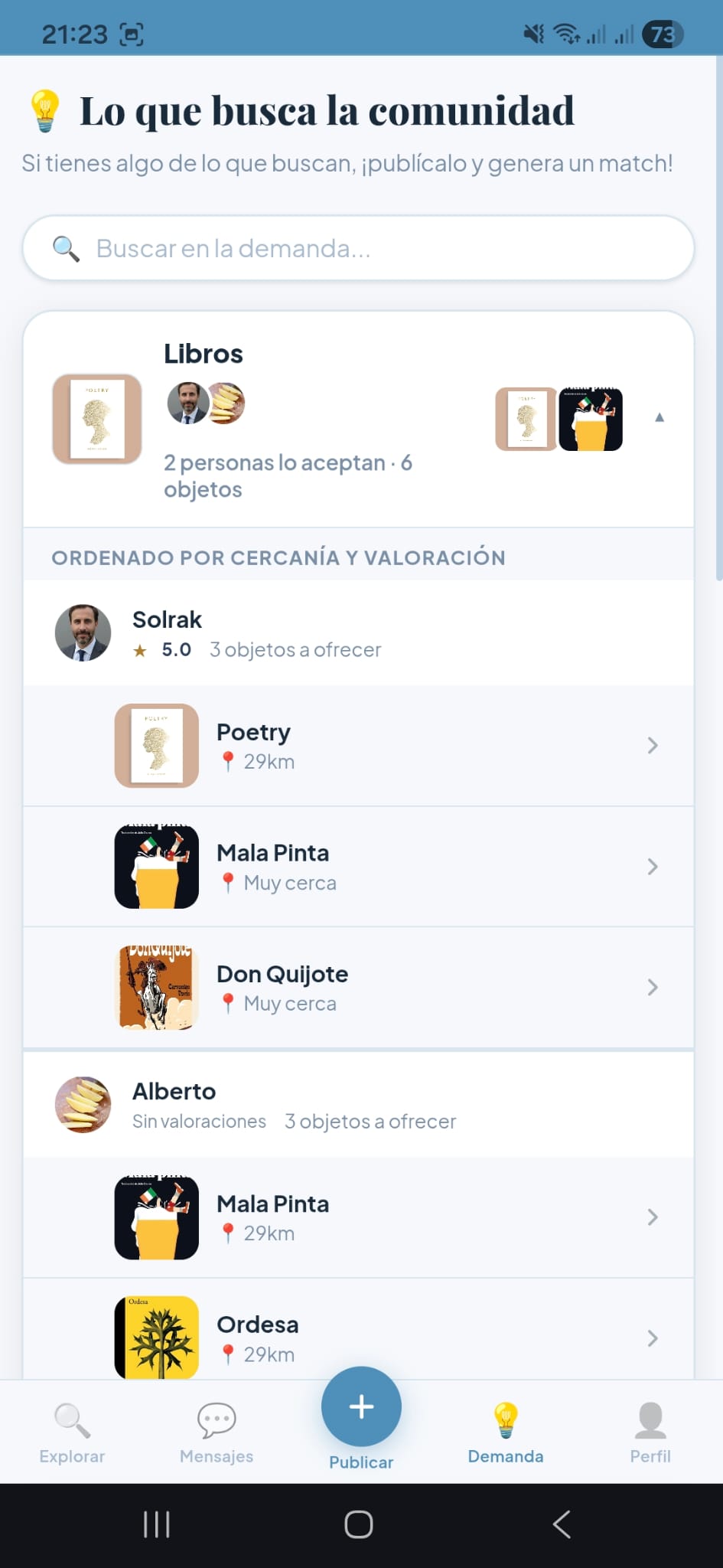 Lo que busca la comunidad